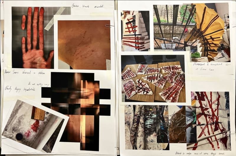 images of development process from sketchbook