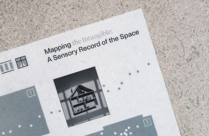 A layered, translucent checklist maps the intangible traces of home—habitual movements, sensory imprints, and overlooked objects.