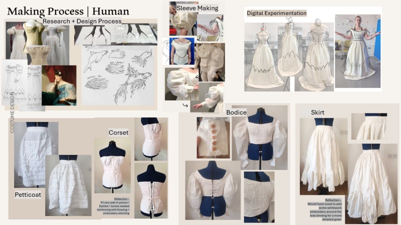 Making Process - 1830s Dress & Undergarments