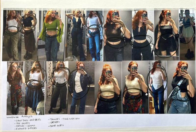 Page with images of garments.