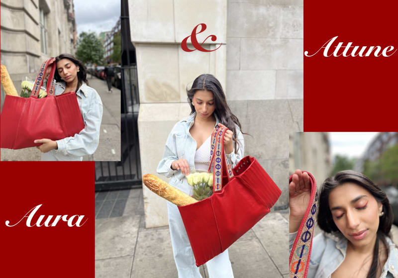 This collection of bags embodies the fusion of two distinct cultural influences - the iconic London Underground and the Delhi metro.