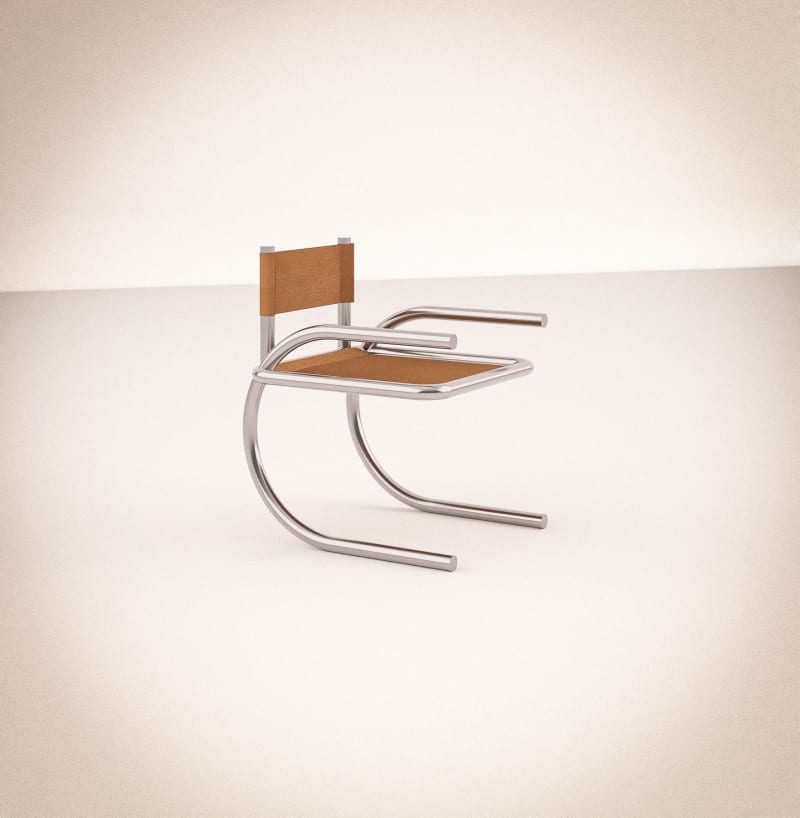 For this project I also designed the furniture, including chairs. In some cases, when moving into social housing residents do not always find furnitur