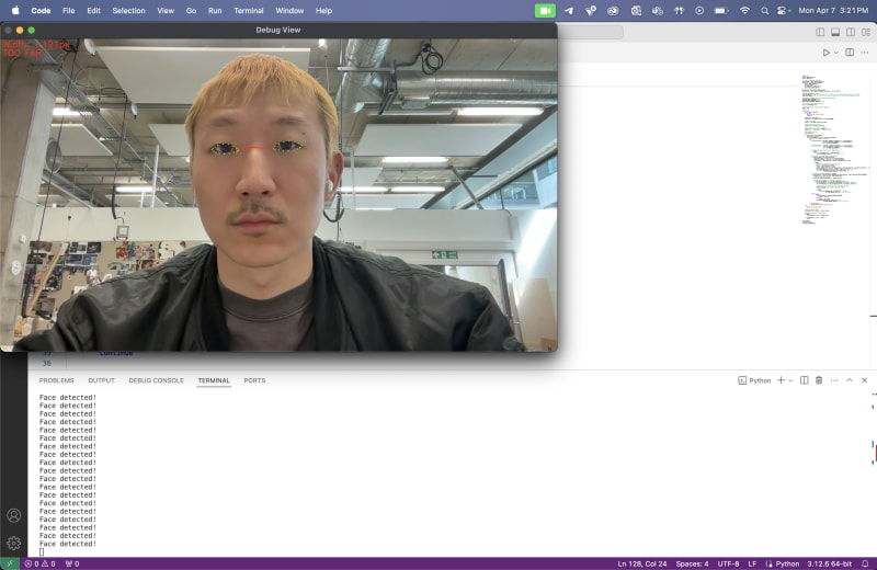 screenshot of some testing with computer vision models