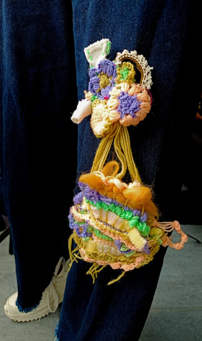 Apply the beautiful textile motif idea across jeans.