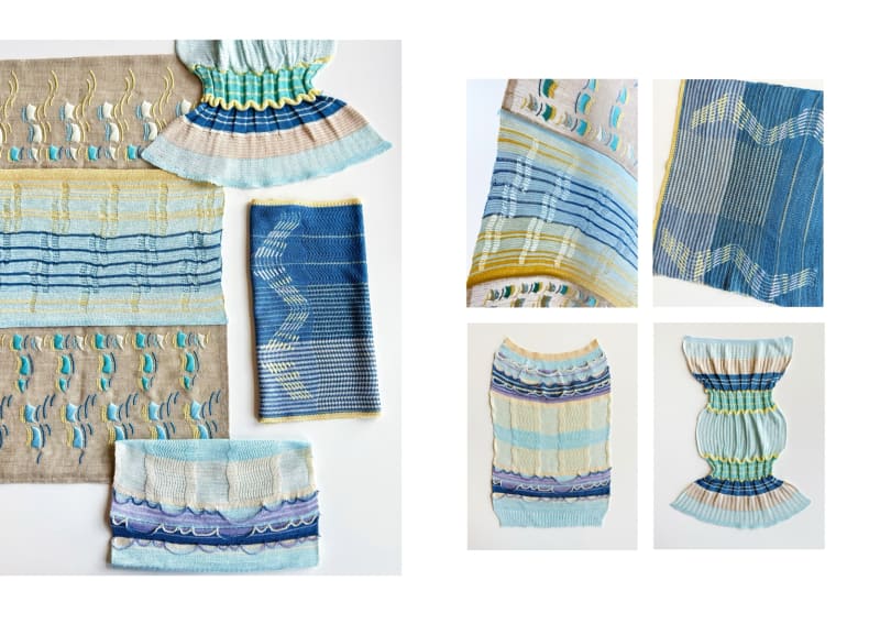This blue collection is for fashion.