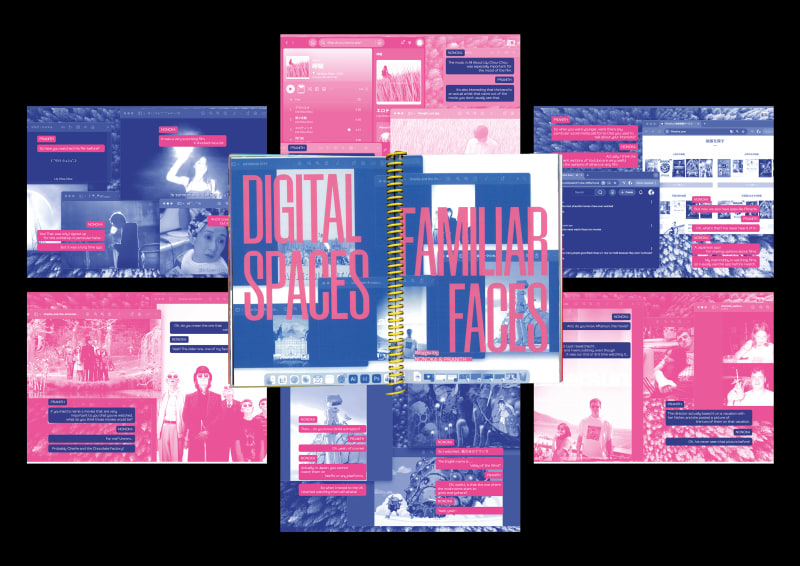 Compilation of scans from the chapters 'Digital Spaces, Familiar Faces' and 'Shiva Baby (2020)'