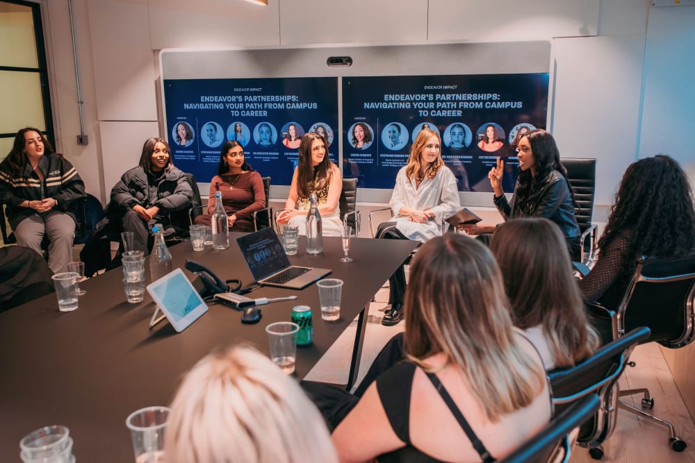 People sitting round a table
