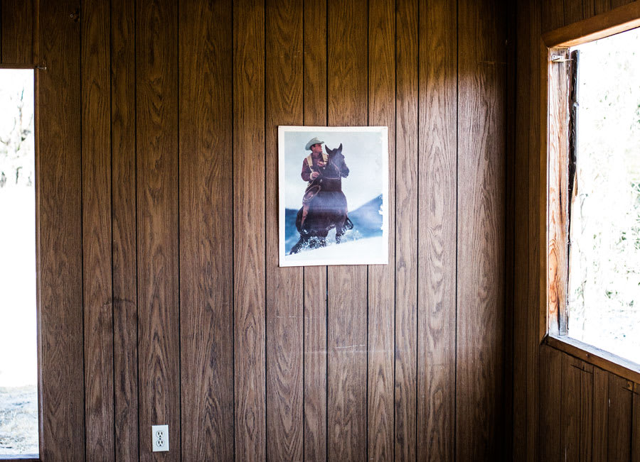 wooden panel room