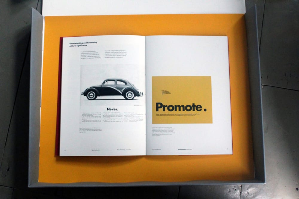 A box filled with concept art.