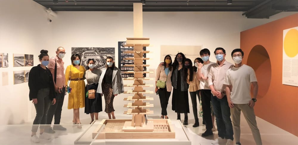 visitors to the exhibition