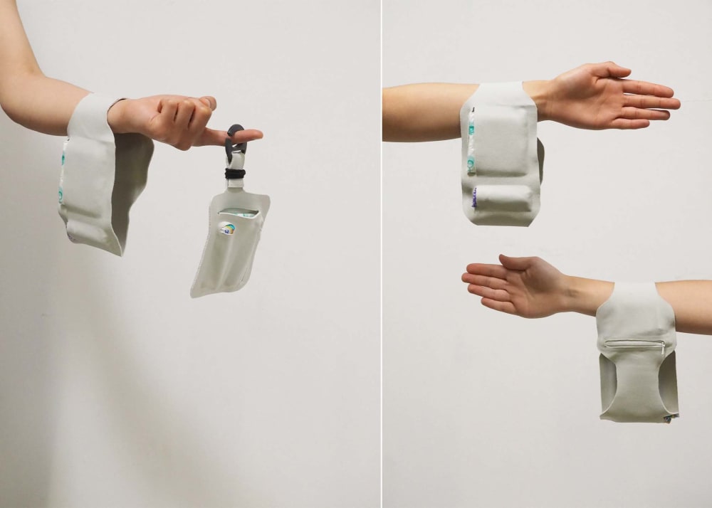 arms with white wrist bandage