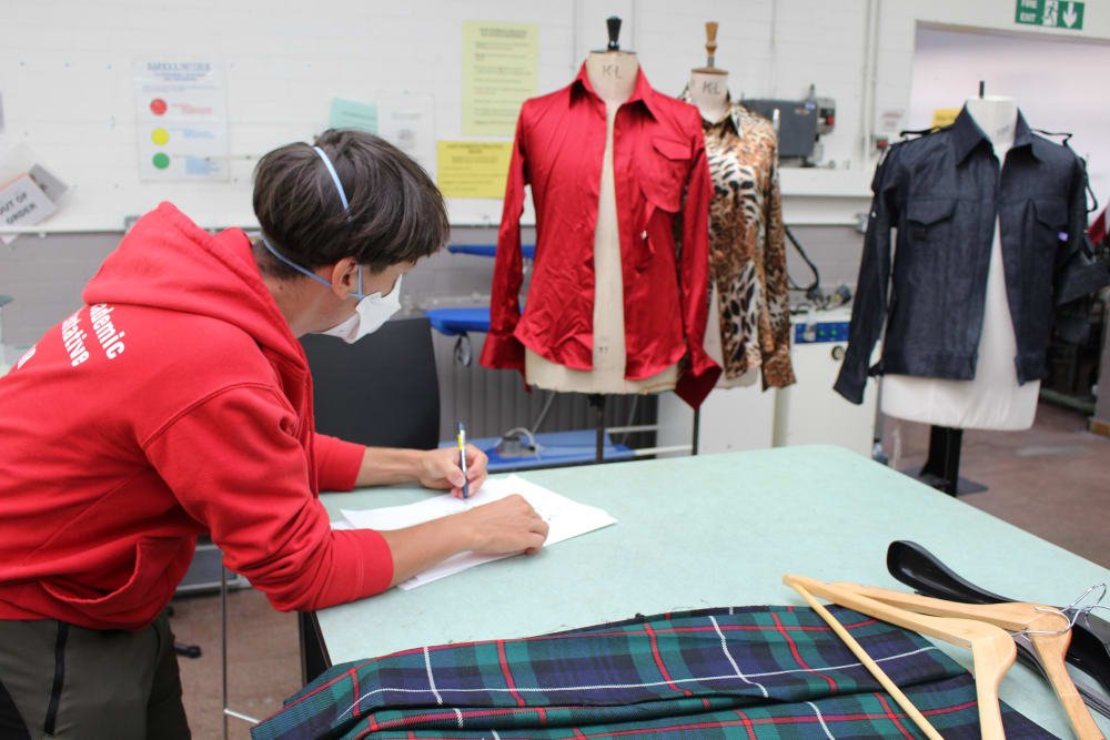 People working round a table