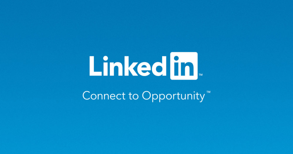 Image of the textual LinkedIn logo.