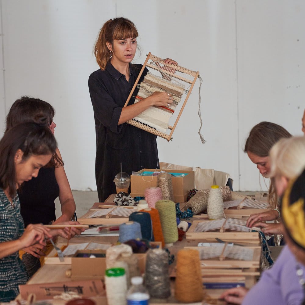 Maria leading a workshop