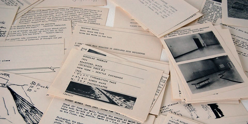 Photograph of text and images printed out on paper