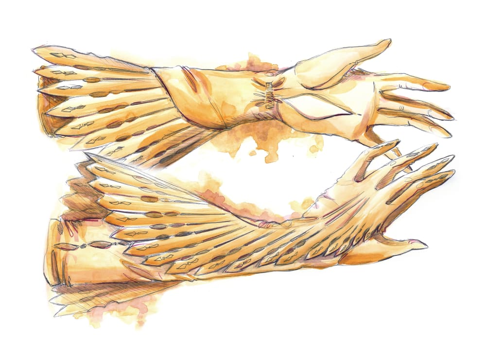 3D rendering of the students clutch bag print design