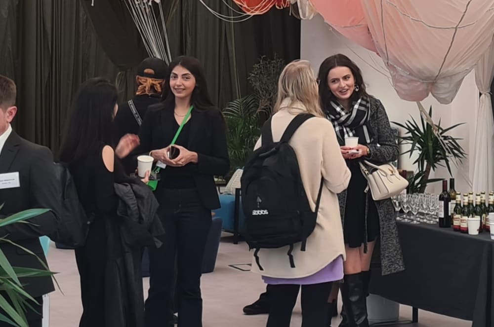 Mehrunisa Zafar speaking at an event