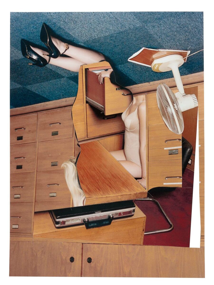 Collage using images taken from second-hand books and magazines