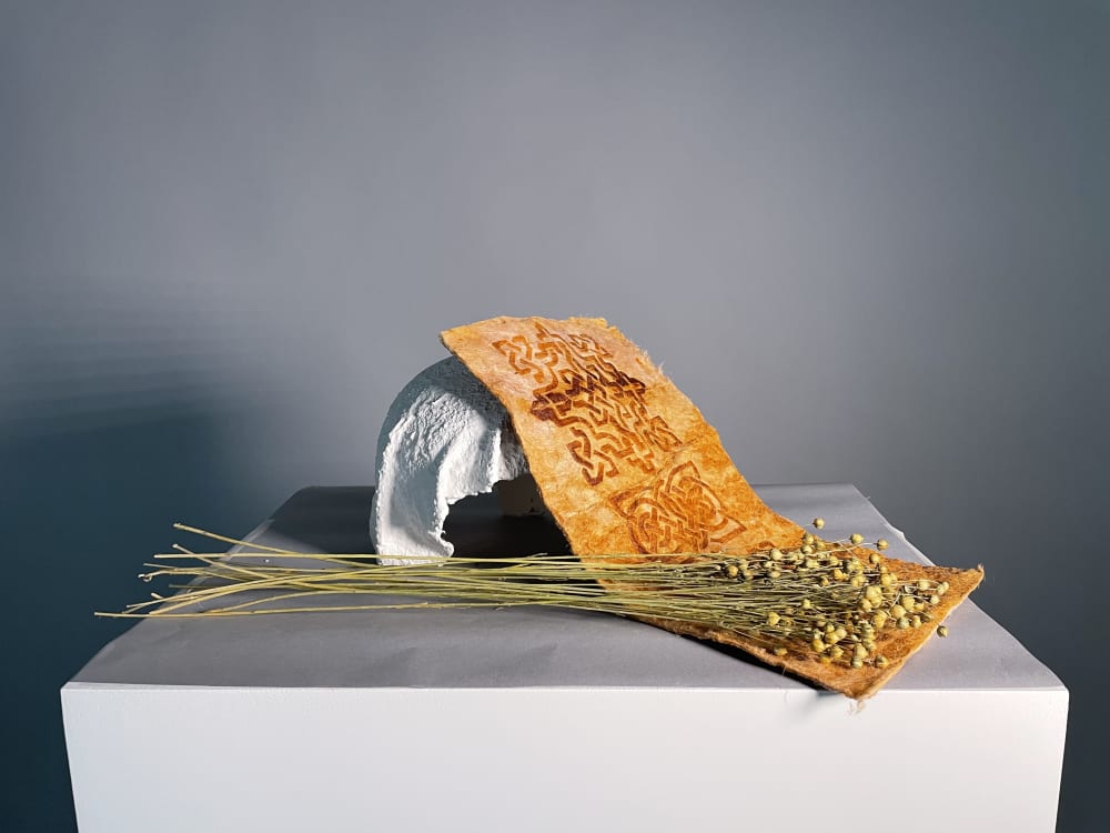 Material made out of flax seeds