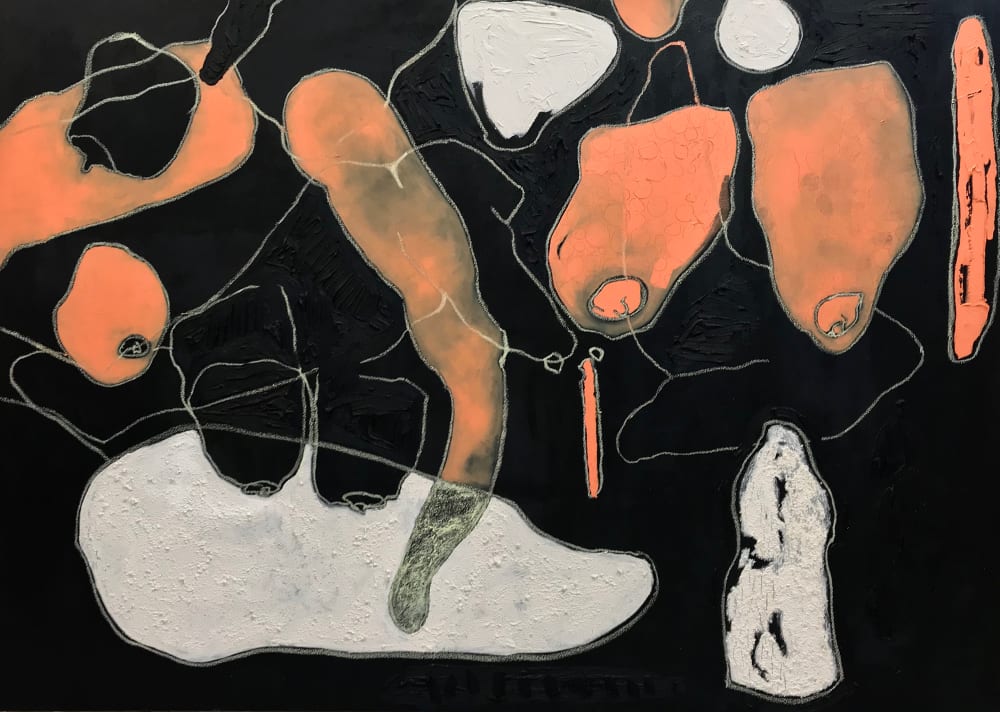 Untitled conceptual figurative painting by BA Fine Art student Lucy Neish