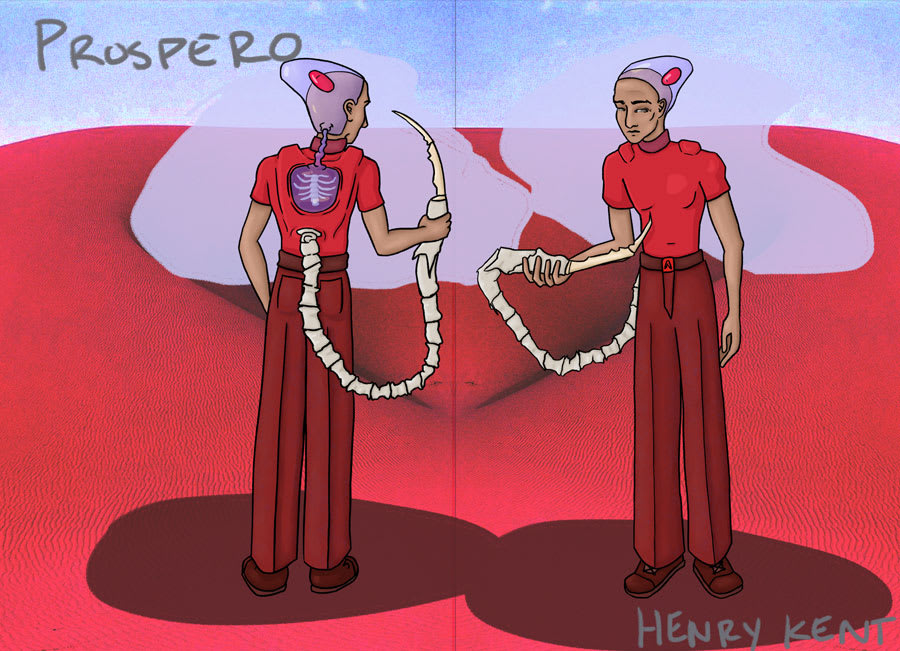 drawing of two characters
