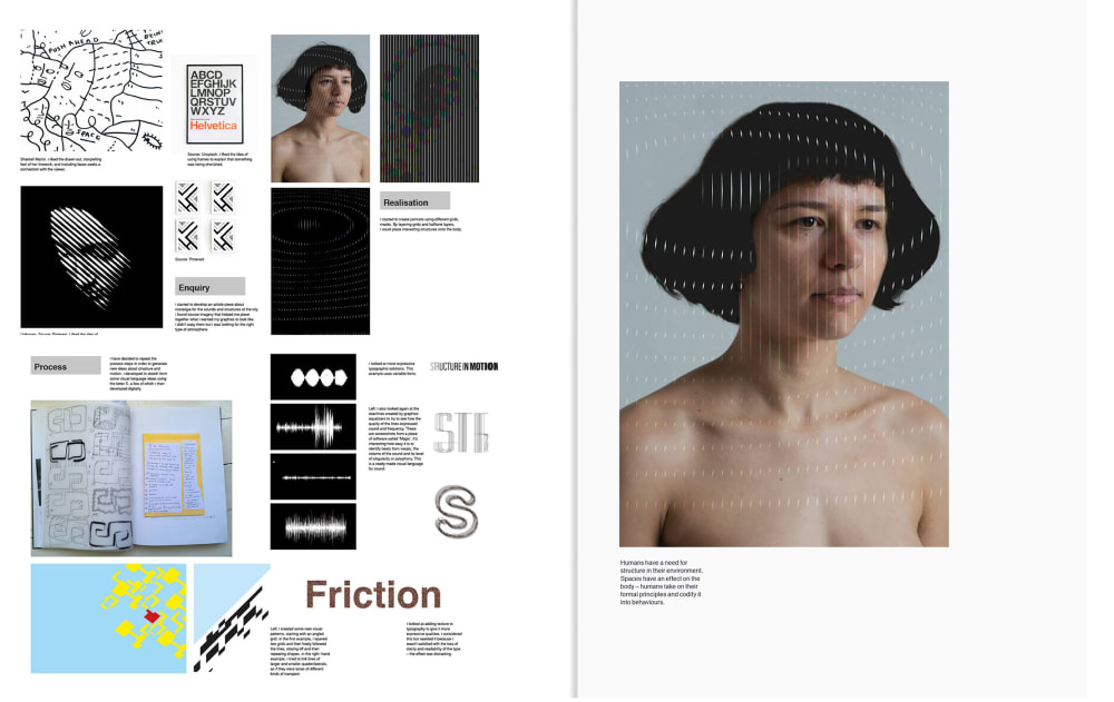 An image of a concept magazine spread.