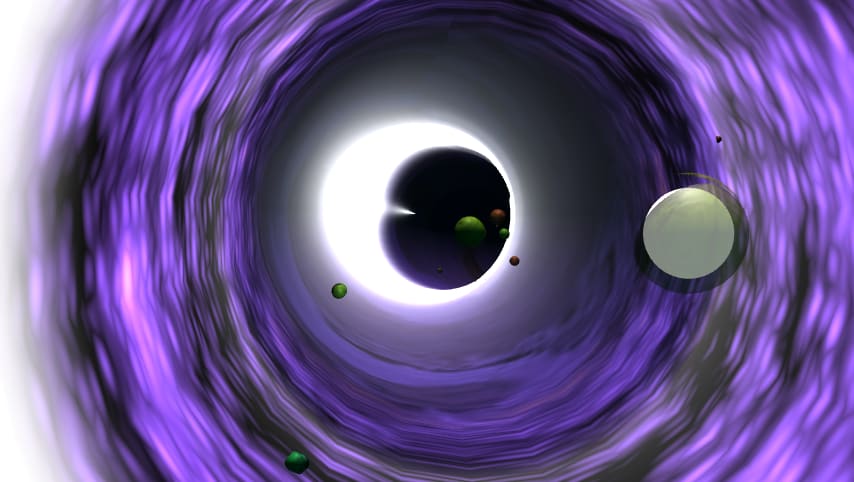 digital scientific illustration of a void