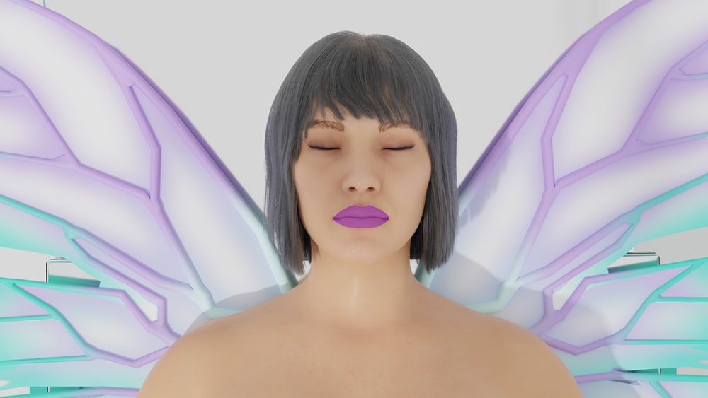 A digital render of a fairy figure.