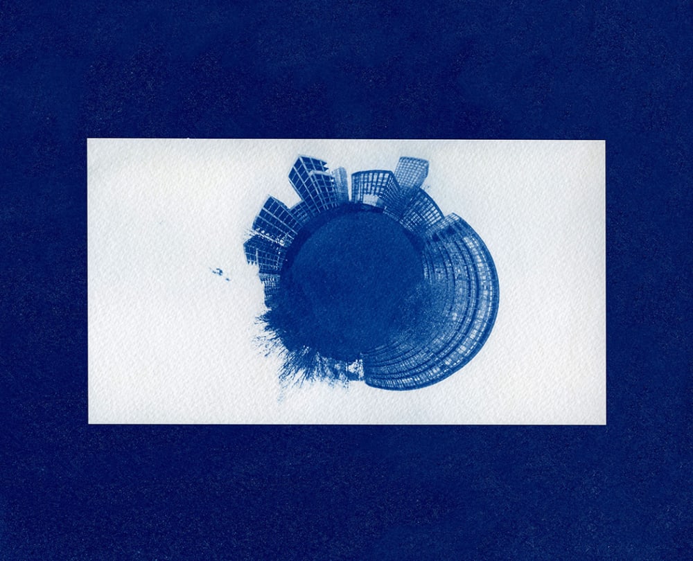 360 degree aerial photography of a city