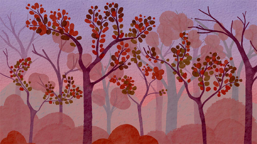 Concept art for an animated background.