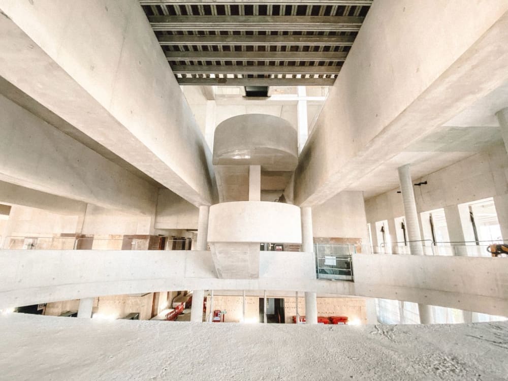 Interior of the East Bank building