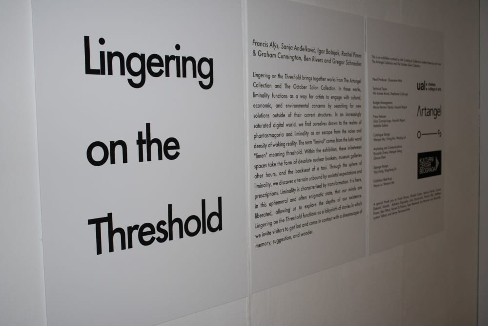 a large amount of text on a white wall