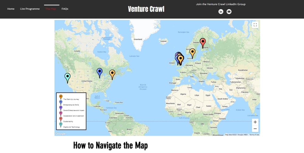 London Venture Crawl Interactive Map