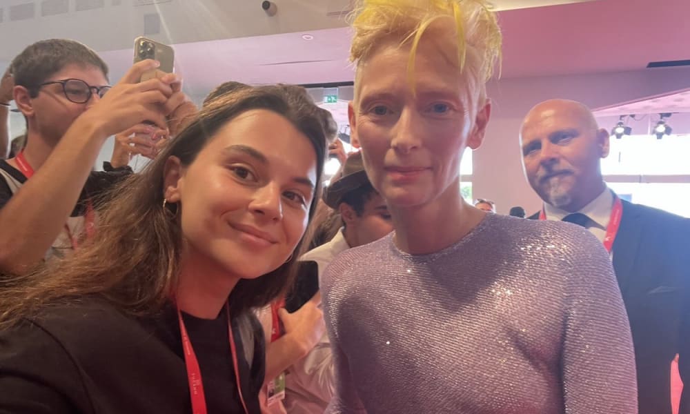 Sonya Vseliubska with Tilda Swinton