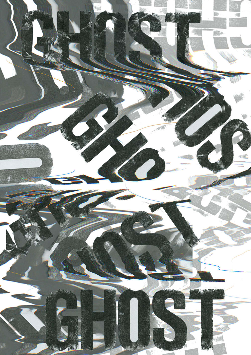 ghost graphic design poster 