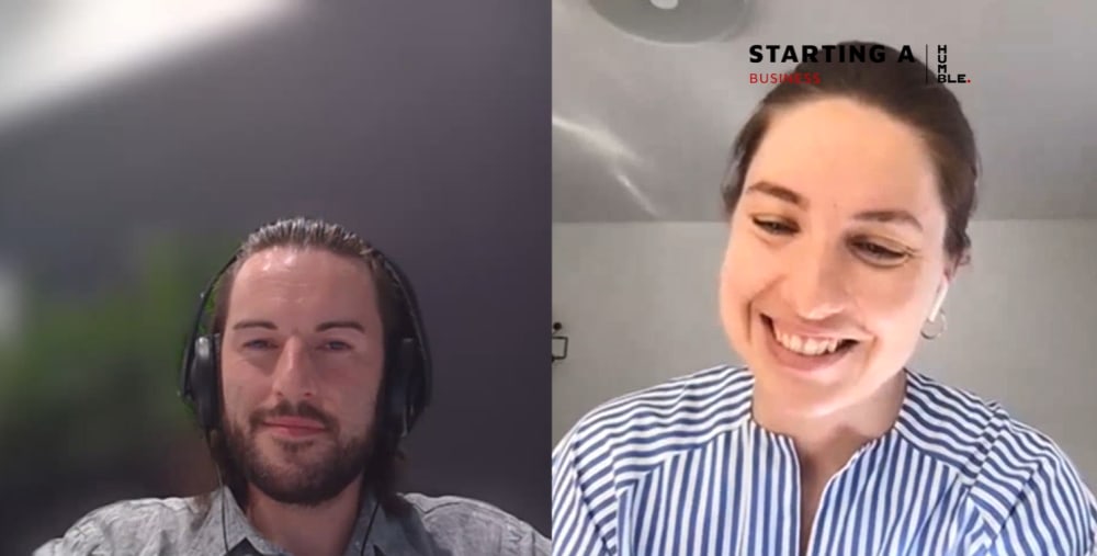 Screen capture of virtual session with Ian Mason and Hannah Fiedler