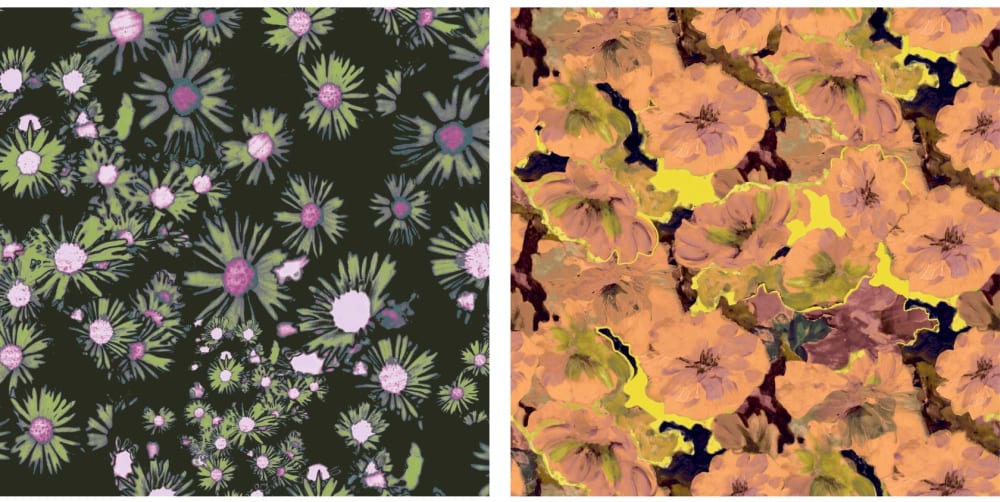 Colourful print layout