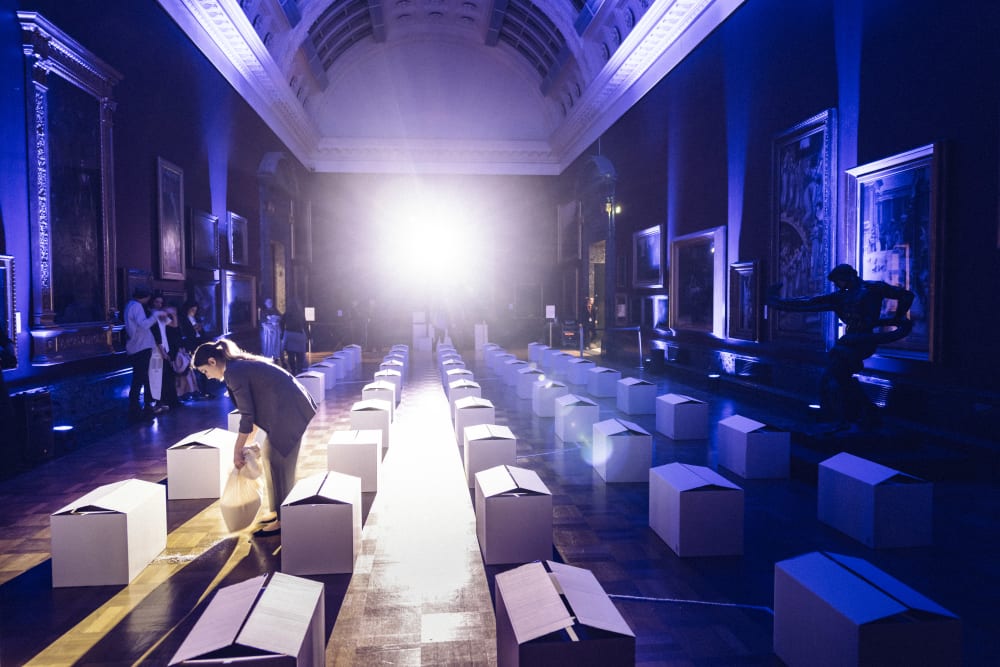 A performance by Hyphen Labs at Tate Britain.
