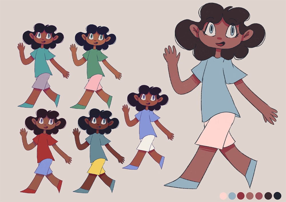 Concept art for the lead animation character.