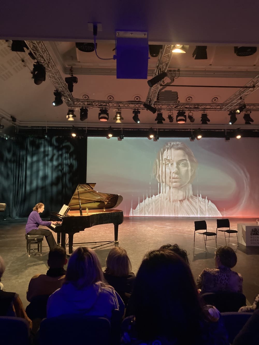 panelist playing piano