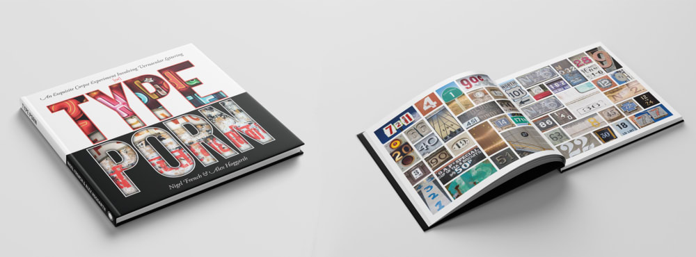 Type book laid upon table