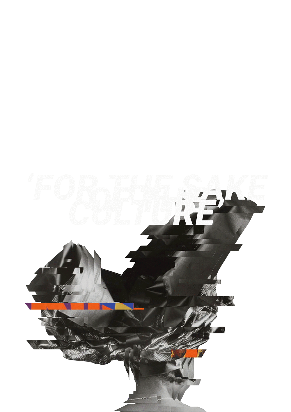 3D digital design capturing back of young girls head  