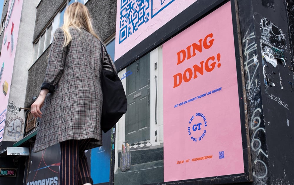 Concept poster designs for an outdoor gin advertisement.