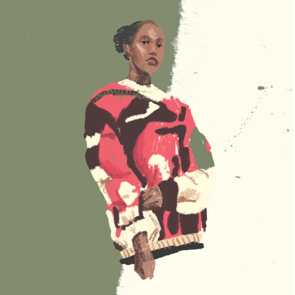 Fashion illustrations in bright colours