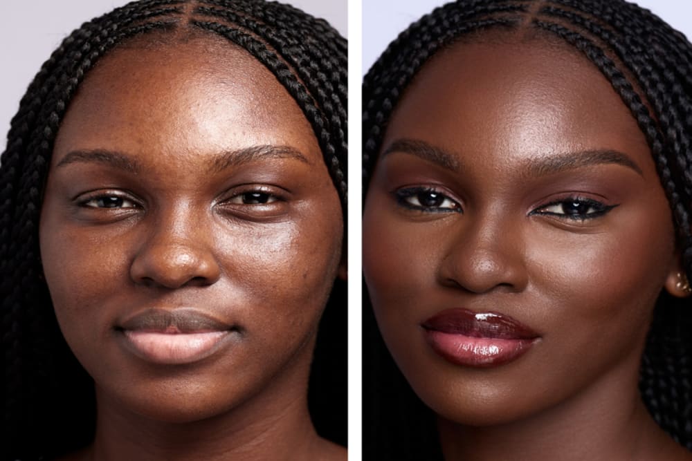 Image of model make up transformation by Valerie Lawson
