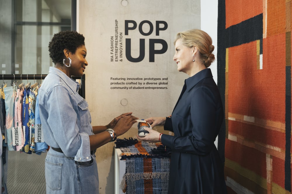 Ugonna Nwaka with HRH Sophie, Duchess of Edinburgh