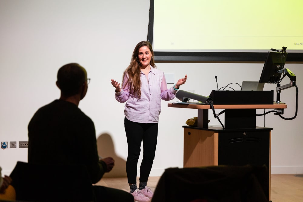 Zoë Powell Best during her talk