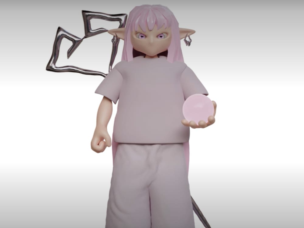 AI generated image of human-alien.