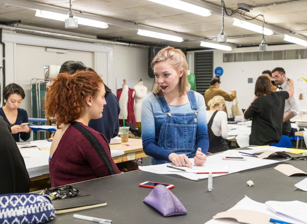 Students in the costume store 