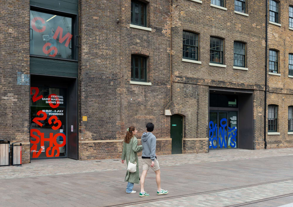 The CSM Granary building with show branded window vinyls